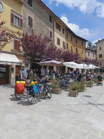 Ankunft in Fanano zum Nationalfeiertag 'Festa della Repubblica'