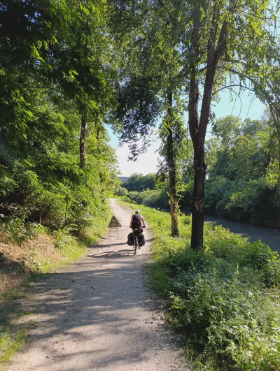 Auf dem BO17 (Ciclovia del Navile)