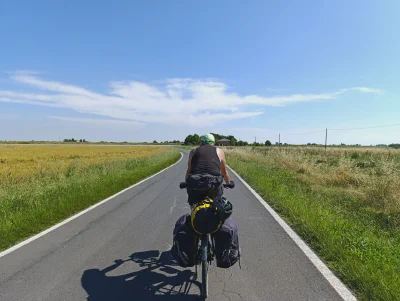 Auf dem CeCOM (Radweg Cento - Comacchio)