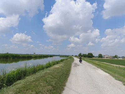 Teil der Fernroute Bicitalia 2: 'Ciclovia del Po e delle Lagune'