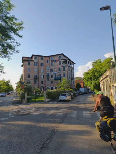 Anfahrt zum Campingplatz am Nachmittag