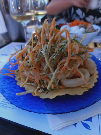 Abschlussessen im Restaurant am Paradise Beach