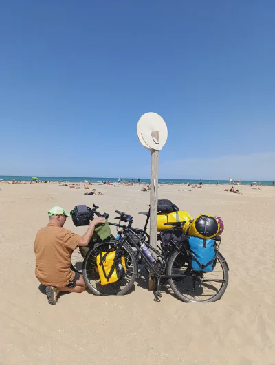 Badepause am Strand