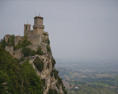 Auf dem Monte Titano, Blick in die Gegend