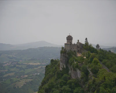 Auf dem Monte Titano, Blick in die Gegend
