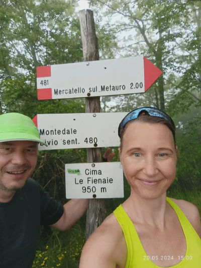 Ankunft im Regen auf dem Pass Cima le Fienaie
