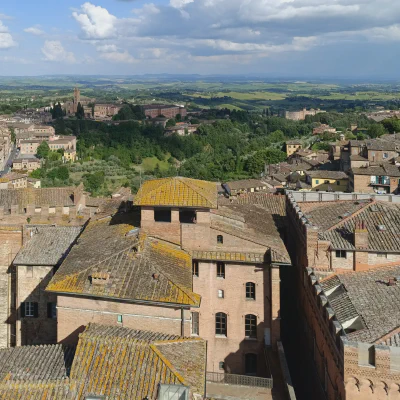 Der imposante Dom von Siena von der Aussichtsplattform aus gesehen