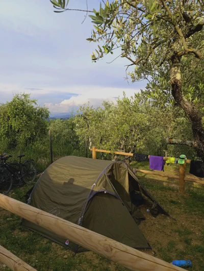 Ankunft am Camping Panorama del Chianti in Romita