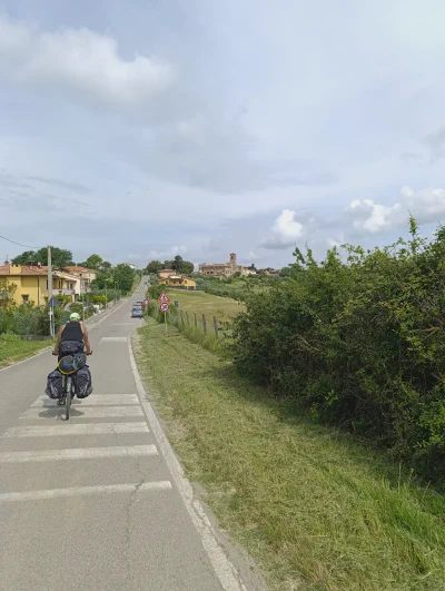 Ländliche Gegend in der Toskana, auf dem Weg in Richtung Florenz.