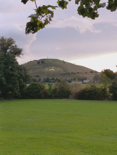 Die aufgemalte Sonne am Arzberg bei Beilngries