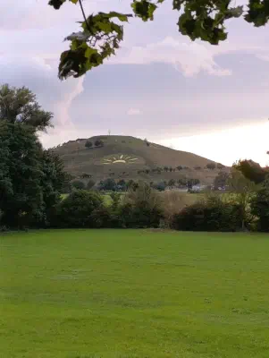 Die aufgemalte Sonne am Arzberg bei Beilngries