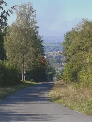 Blick vom Bindlacher Berg hinab auf die Stadt