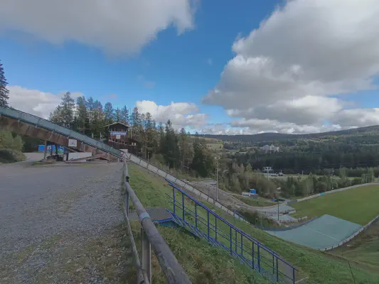 An der Ochsenkopfschanze in Bischofsgrün