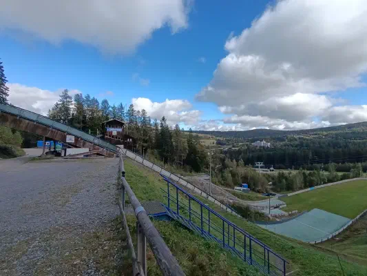 An der Ochsenkopfschanze in Bischofsgrün