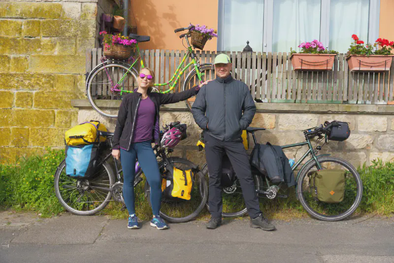 Tabea und Daniel am Start