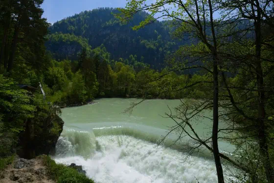 Am Lechfall bei Füssen.