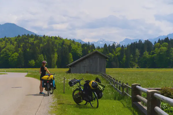 Das Alpenpanorama im Blick, kurz hinter Reutte