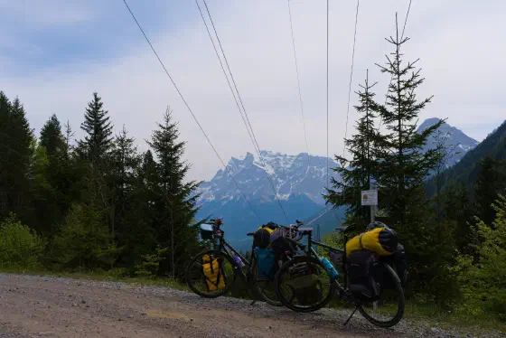 Schöner Blick zur Zugspitze
