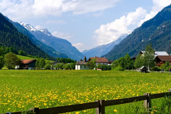 Morgen im Inntal bei Pfunds