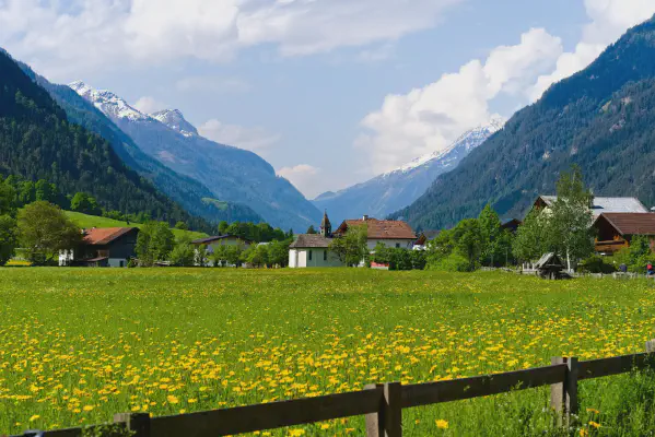 Morgen im Inntal bei Pfunds