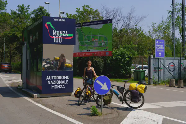 Mit dem Rad in Monza