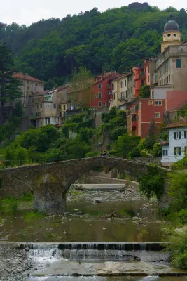 Die Ponte dei Paganini (Ponte Romano) in Voltaggio