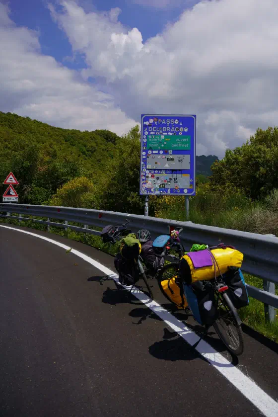 Passo di Bracco zum Glück schon geöffnet!