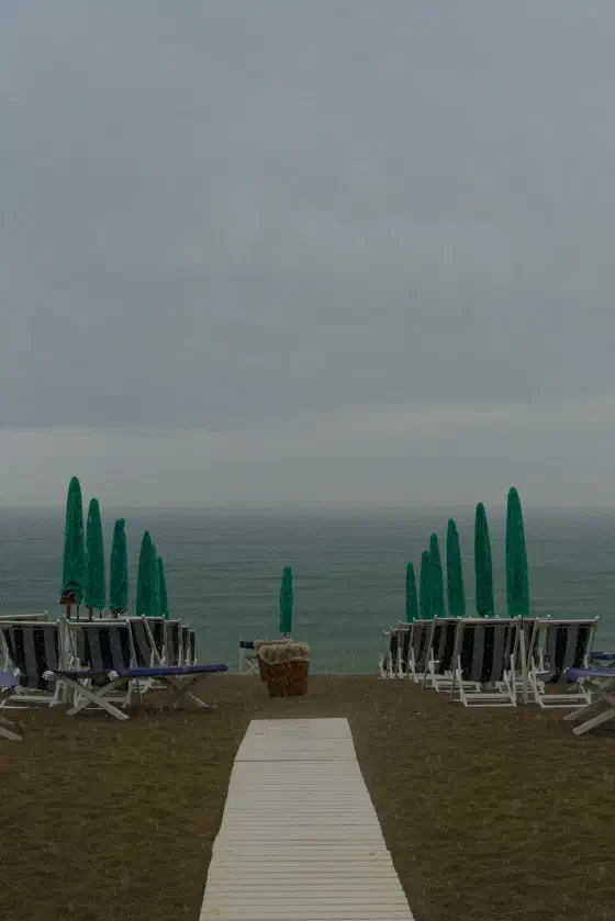 Regen am Bagno Carol di Levante