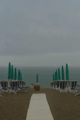 Regen am Bagno Carol di Levante