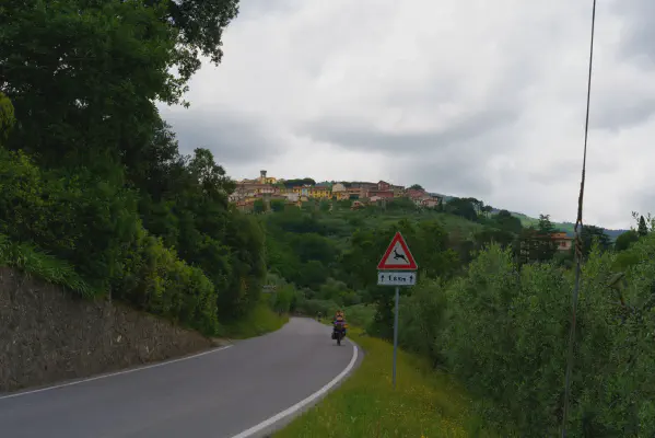 auf dem EV7 kurz vor Tobbiana