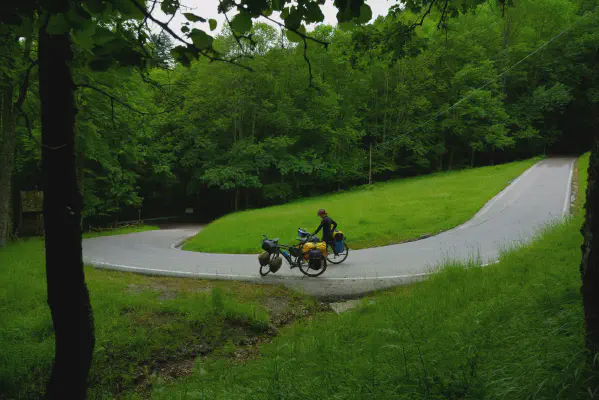 herrliches Radfahren im Apennin