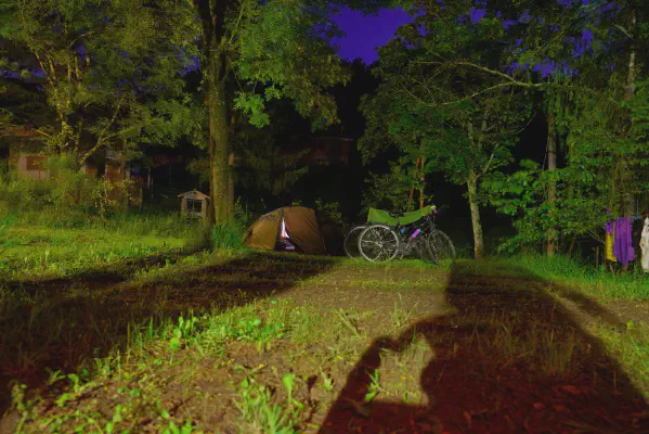 Nachts auf dem Camping Pineta