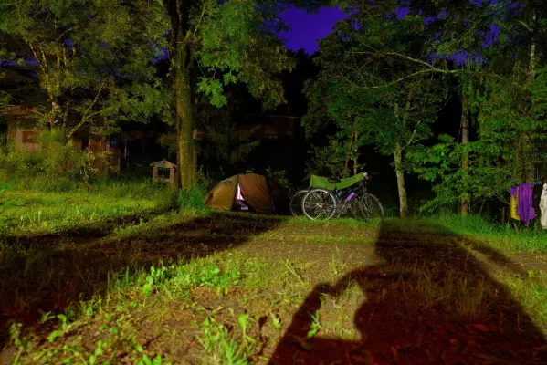 Nachts auf dem Camping Pineta