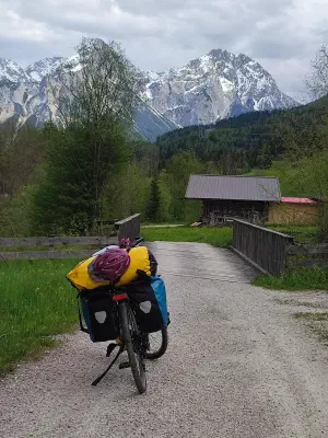 Blick auf das Zugspitzmassiv
