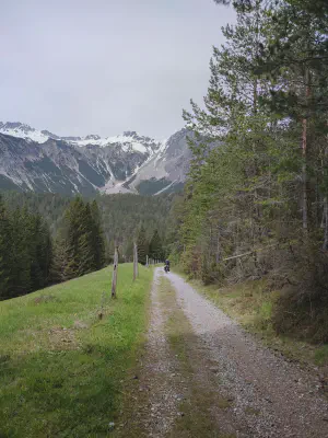 Abfahrt Richtung Fernsteinsee