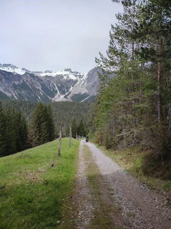 Abfahrt Richtung Fernsteinsee