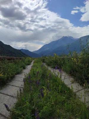 Sentiero Valtellina kurz vor Sirta