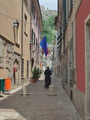 Straßenszene in Gavi, wie im Film