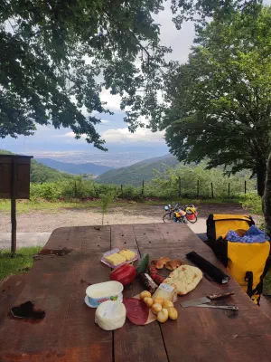 was für ein Panorama an der Cascina di Spedaletto